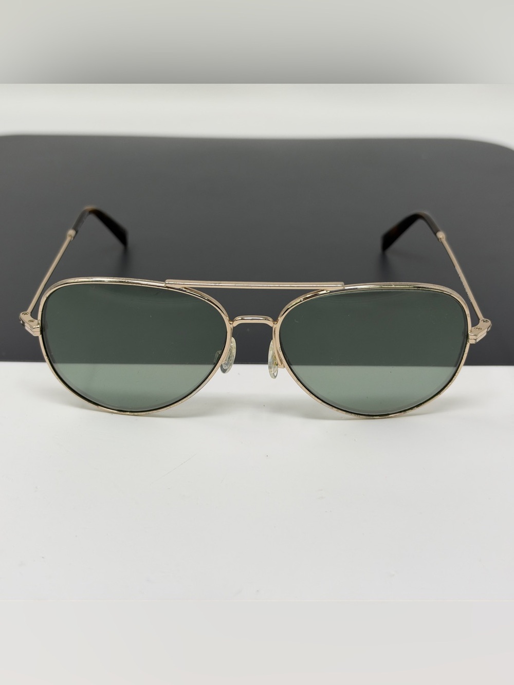 Warby Parker Raider w polished gold eyeglasses frame